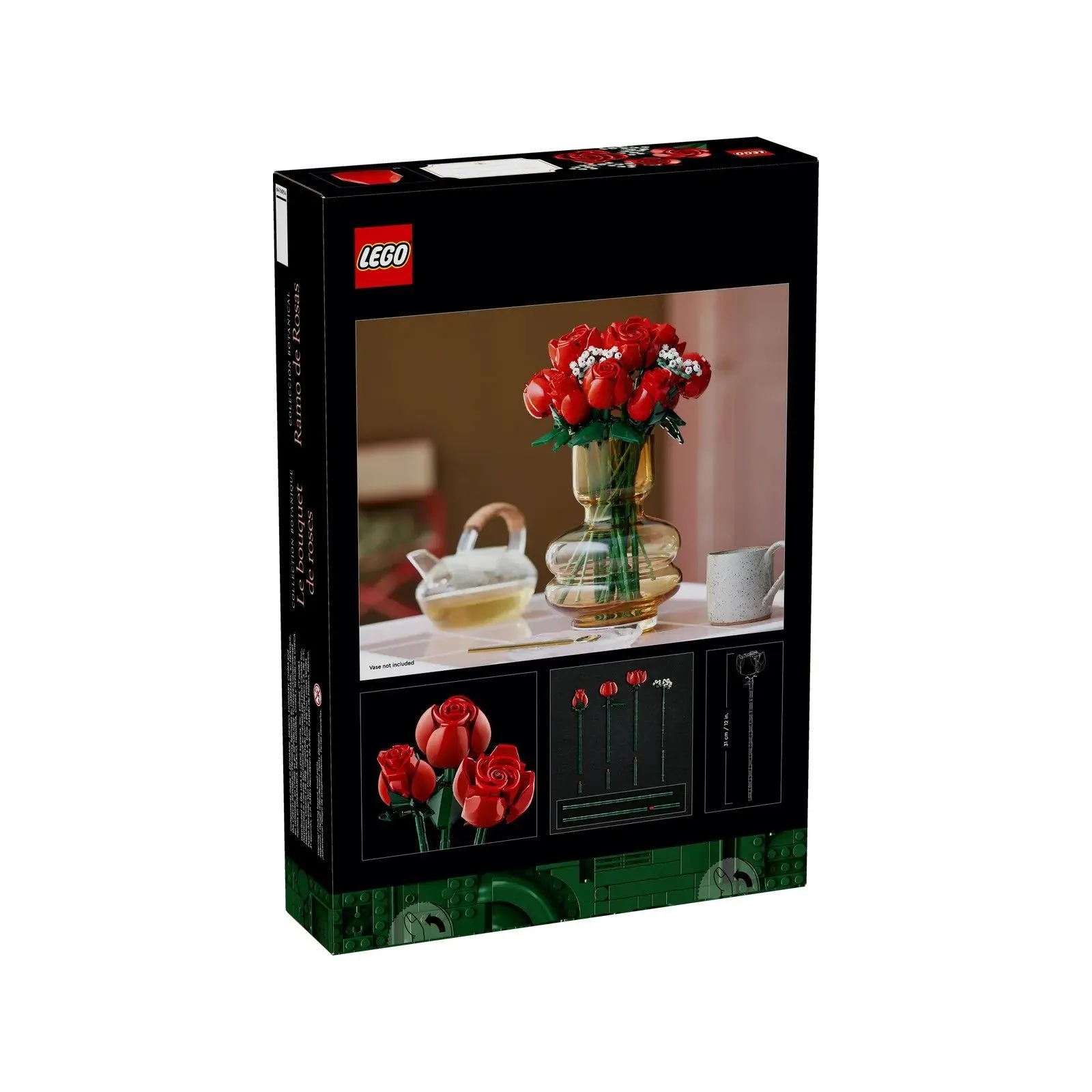 Lego [Botanicals] Le bouquet de roses – vue 6 – Lego et Duplo