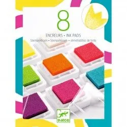 Djeco 8 encreurs et 1 nettoyeur - pop – vue 1 – Décoration & tampons