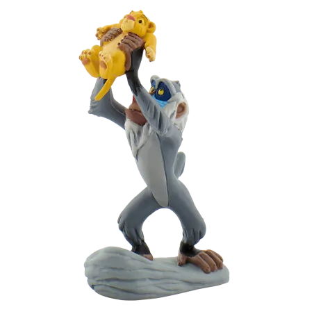Bullyland Disney - Rafiki with baby Simba – vue 1 – Bullyland