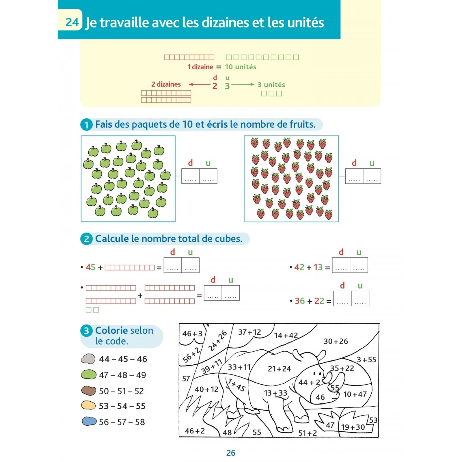 Hachette Sami et Julie - Méthode de calcul - J'apprend le calcul – vue 4 – Livres d'Activités