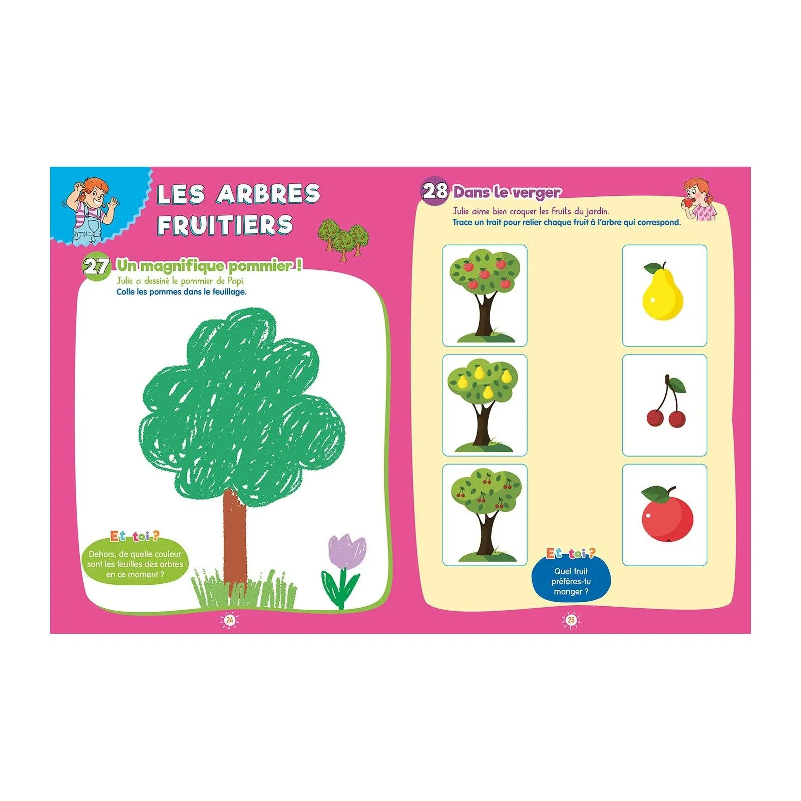 Hachette Sami et Julie - 100 jeux de vacances - 2 - 3 ans – vue 3 – Livres d'Activités