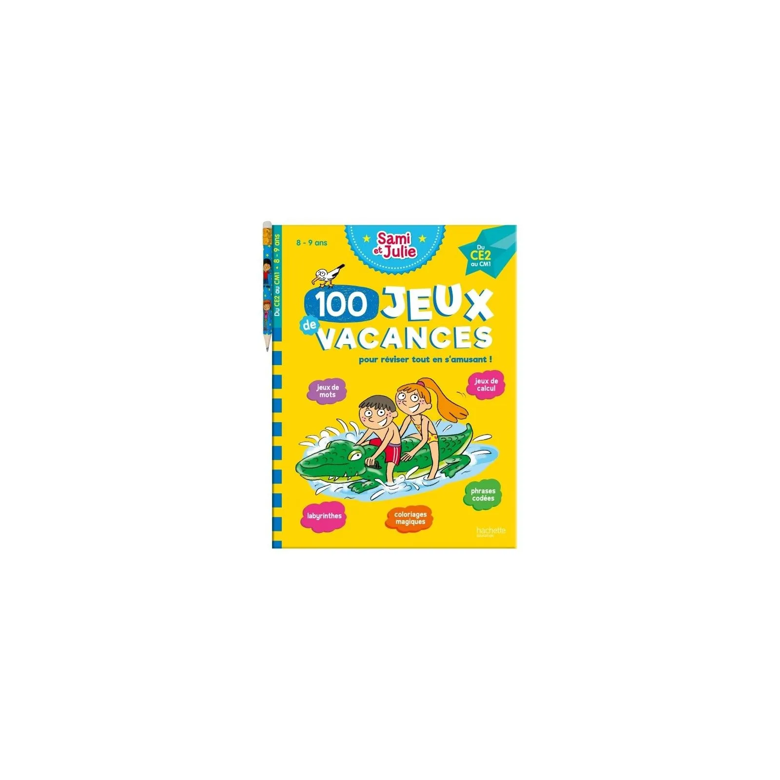 Hachette Sami et Julie - 100 jeux de vacances - 8 - 9 ans – vue 1 – Activity Books