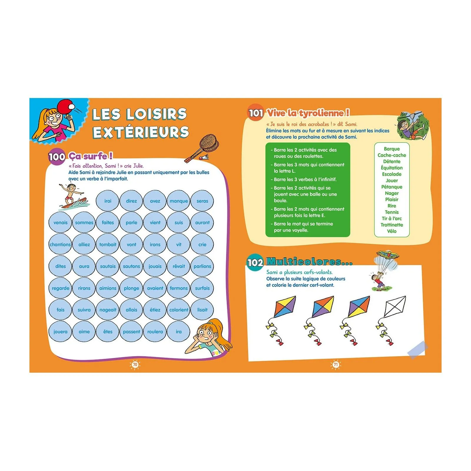 Hachette Sami et Julie - 100 jeux de vacances - 8 - 9 ans – vue 4 – Activity Books