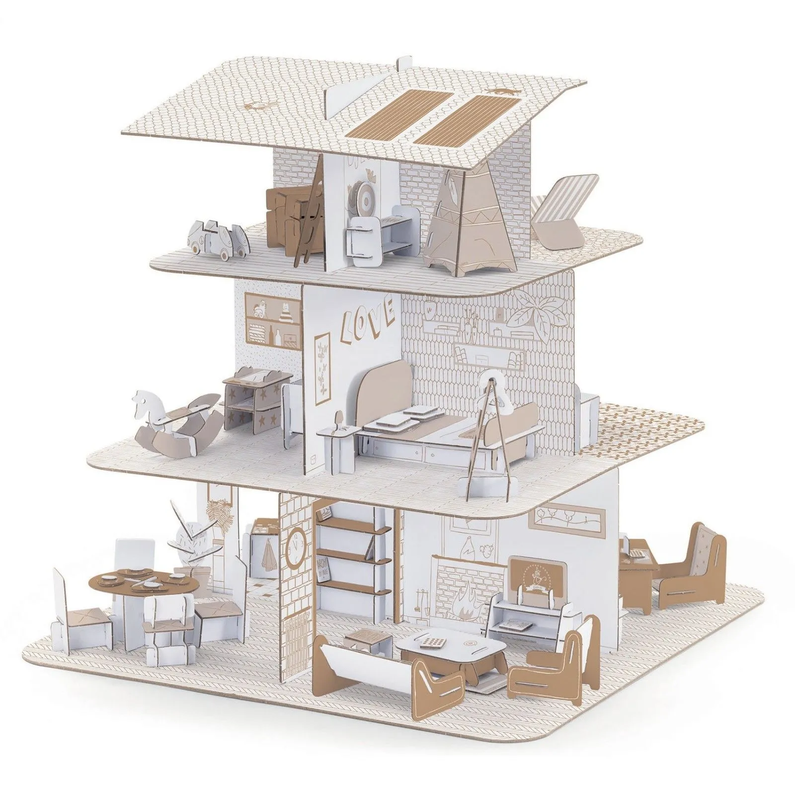 Djeco Doll’s house – vue 3 – Creative Kits