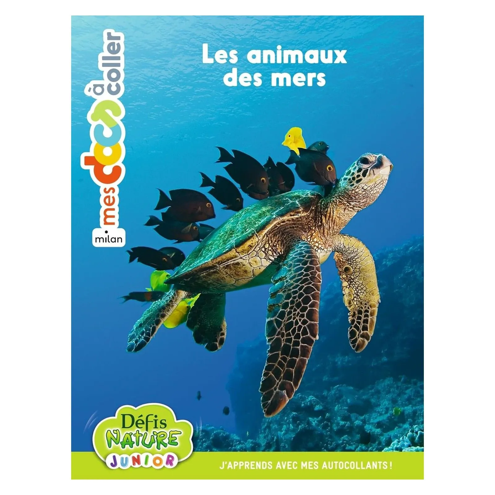 Milan Mes Docs à coller - Défis Nature Junior - Les animaux des mers – vue 1 – Activity Books