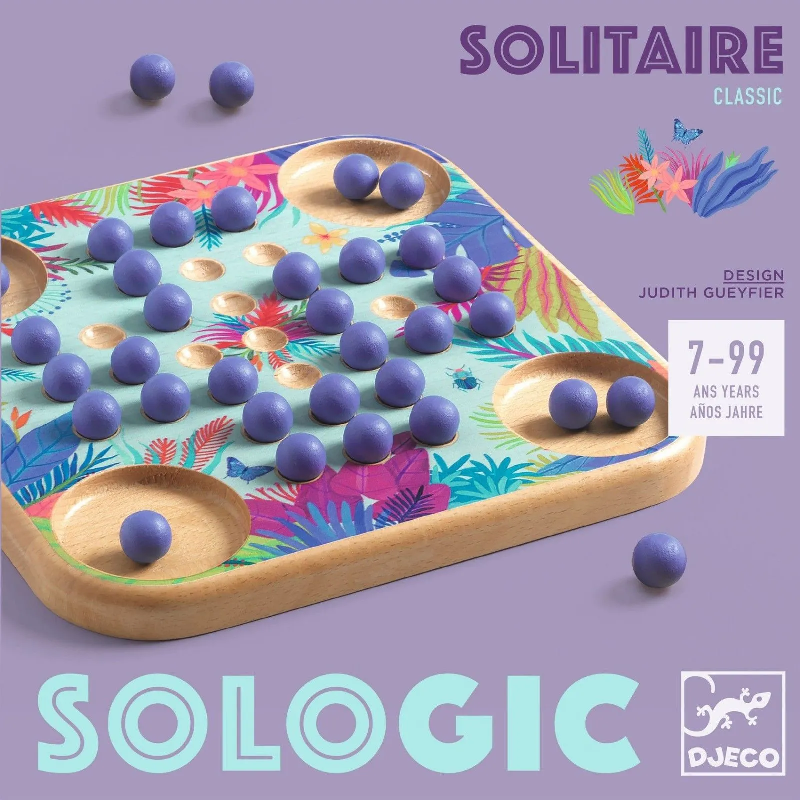 Djeco Sologic - Solitaire Classic – vue 3 – Jeux solo