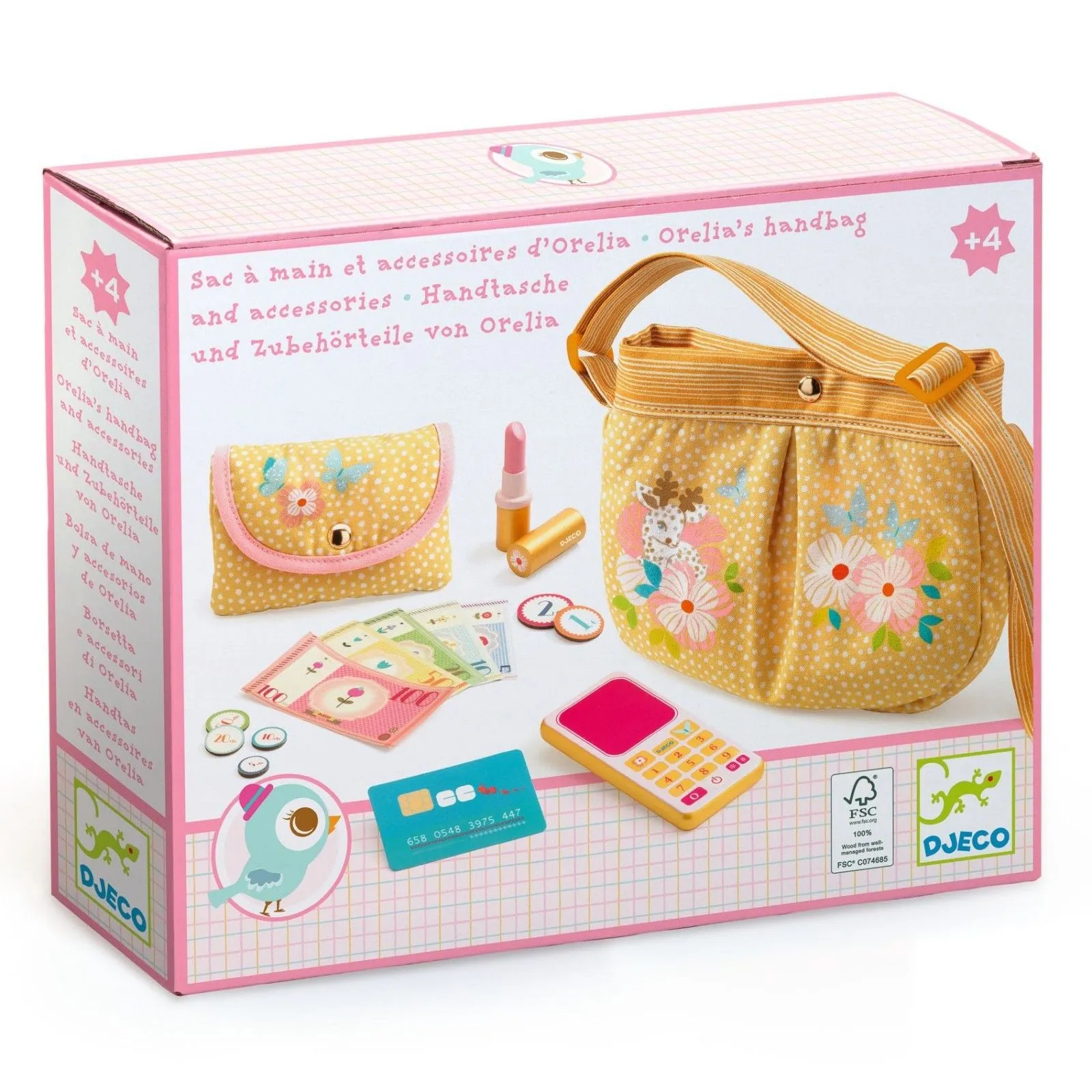 Djeco Orelia's handbag & accessories – vue 2 – Role Play