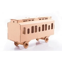 *ND* Passenger Car (natural) - LEO-L03023 - Leolandia - Maquettes en carton - Le Nuage de Charlotte