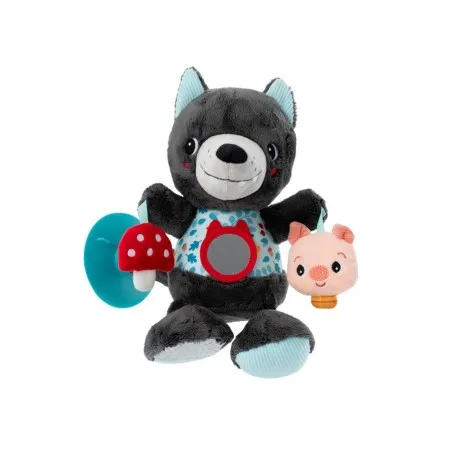 Lilliputiens Peluche d'activités nomade Louis le loup – vue 1 – Jouets à suspendre