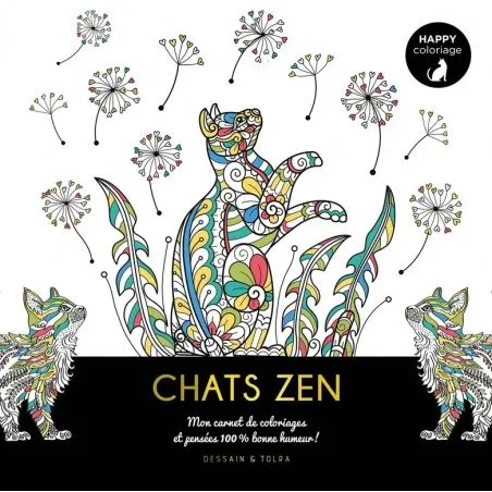  Happy coloriage Chats Zen – vue 1 – Activity Books