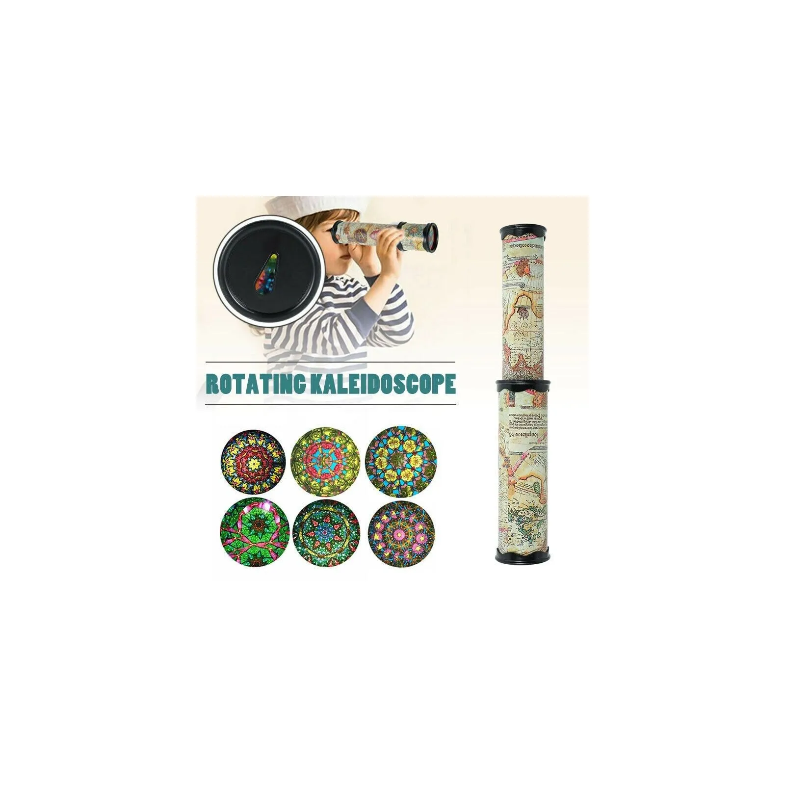 Les Jouets d'Antoine Kaleidoscope Spotting Scope - Beige – vue 4 – Toys and Games