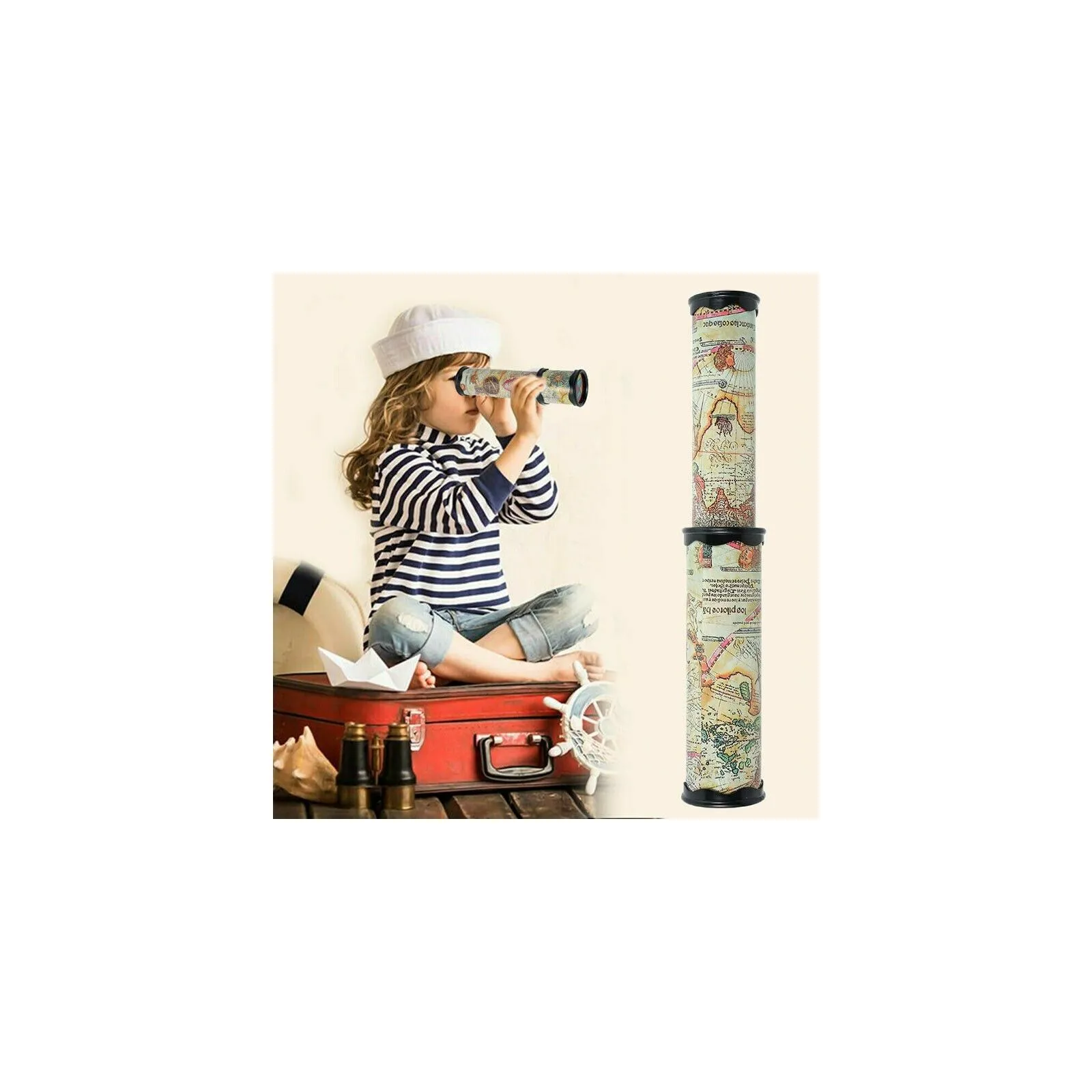 Les Jouets d'Antoine Kaleidoscope Spotting Scope - Beige – vue 5 – Toys and Games