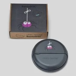 Carl Oscar SnackDISC - gris – vue 3 – Boîte à tartine, fruit et snack