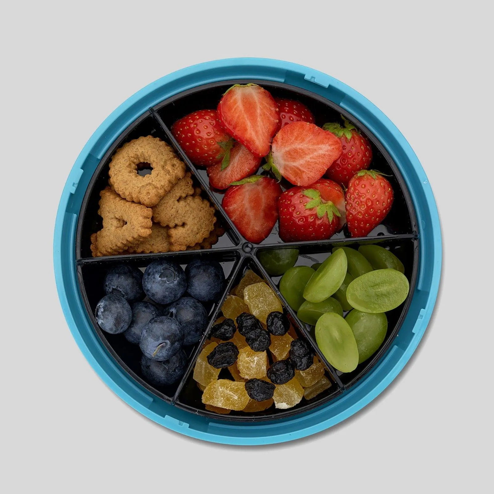 Carl Oscar SnackDISC - turquoise – vue 2 – Lunch box, fruit and snack