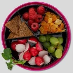 Carl Oscar SnackDISC - mauve – vue 2 – Boîte à tartine, fruit et snack