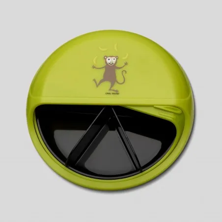 Carl Oscar SnackDISC - lime – vue 1 – Lunch box, fruit and snack