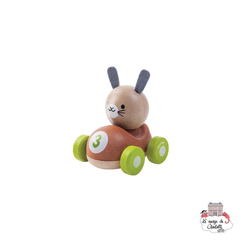 Bunny Racer - PLT-5680 - PlanToys - Push along - Le Nuage de Charlotte