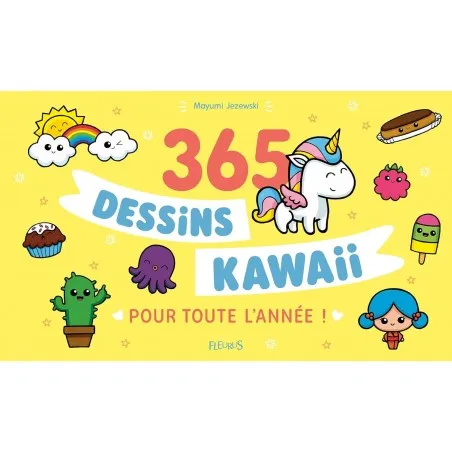 Editions Fleurus 365 dessins Kawaii pour toute l'année – vue 1 – Livres d'Activités