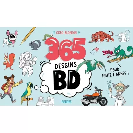 Editions Fleurus 365 dessins BD pour toute l’année – vue 1 – Livres d'Activités
