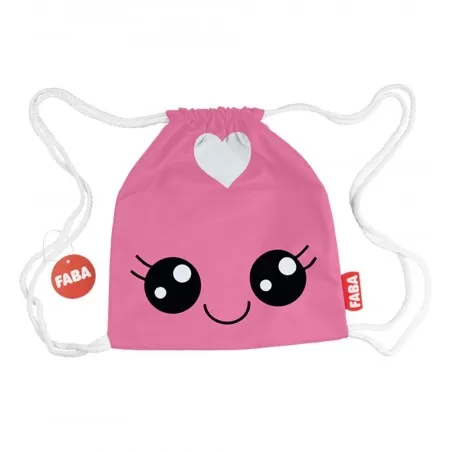 Faba Faba - Sac à dos rose – vue 1 – Faba