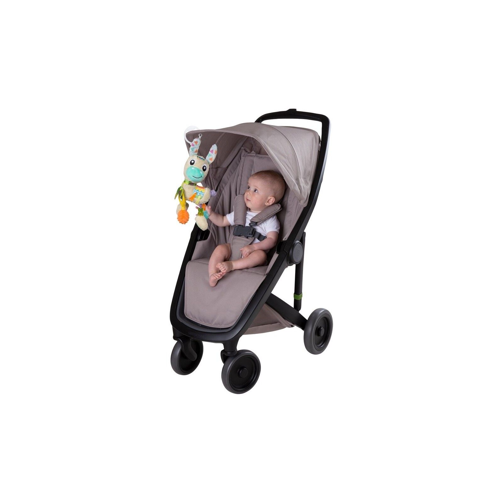 Jouet Sensoriel Playgro Lama Lupe - Avec Clip, Miroir, Textures Pour Poussette Et Siège-auto