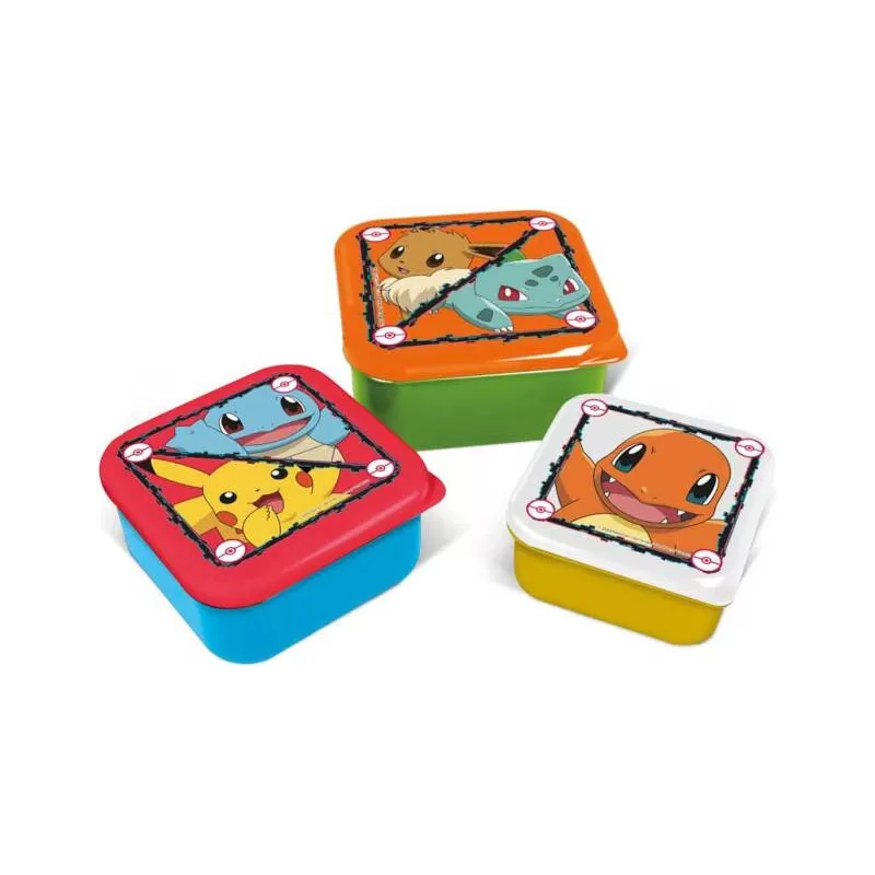 Danneels Trading Pokemon - Boxes 3 in 1 – vue 1 – Lunch box, fruit and snack