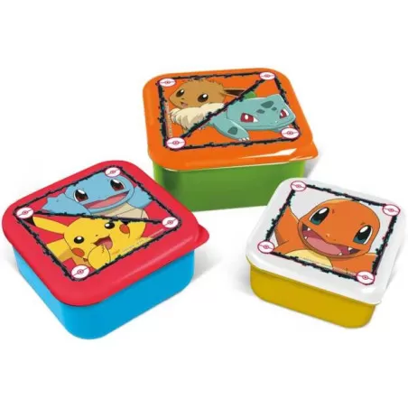 Danneels Trading Pokemon - Boxes 3 in 1 – vue 1 – Lunch box, fruit and snack