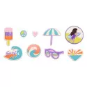 Djeco Do It Yourself - 3 accessoires Tie-Dye à créér - Sunshine camp – vue 3 – Kits Créatifs