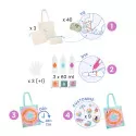 Djeco Do It Yourself - 3 accessoires Tie-Dye à créér - Sunshine camp – vue 5 – Kits Créatifs