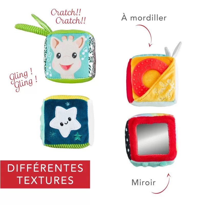 Vulli Sophie la Girafe - Multi' activities cube – vue 2 – Grab & Rattle