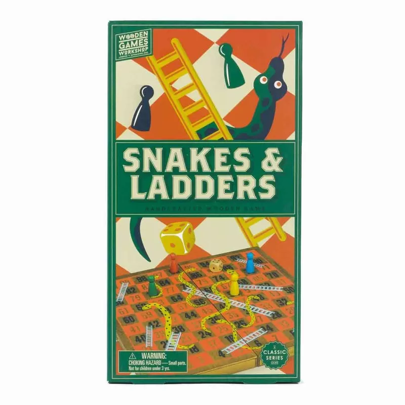 Professor Puzzle Wooden Games Workshop - Snakes and Ladders – vue 1 – Board Games