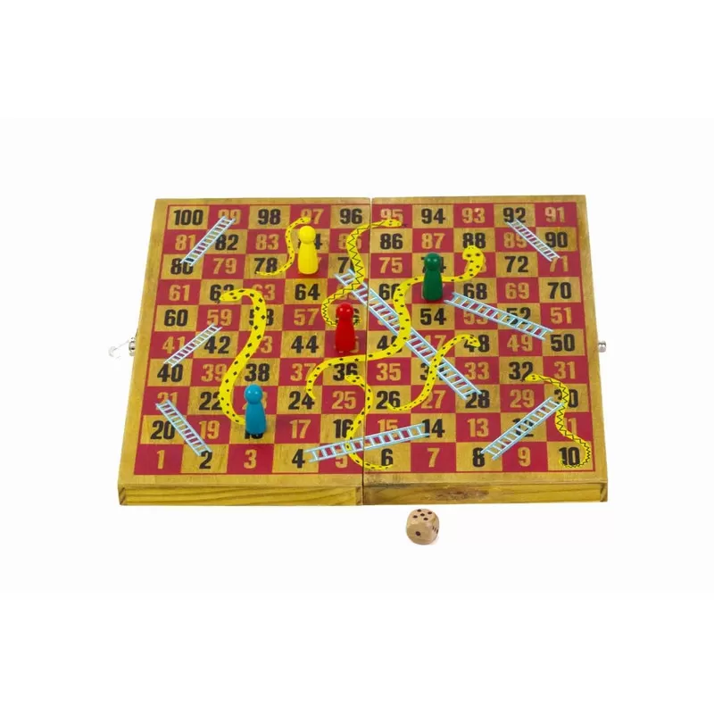 Professor Puzzle Wooden Games Workshop - Snakes and Ladders – vue 2 – Board Games