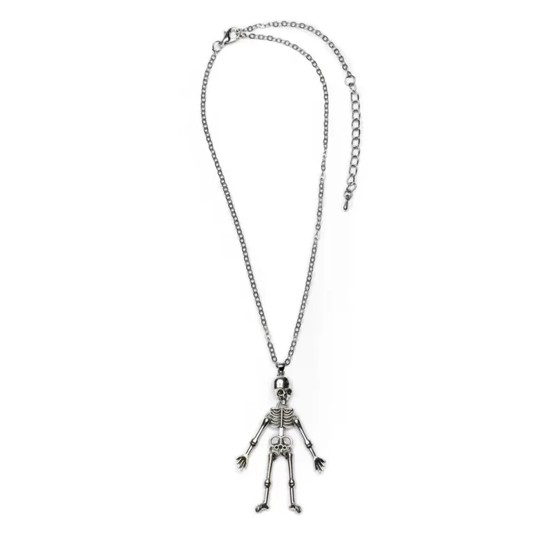 Great Pretenders Spooky Scary Skeleton Necklace – vue 1 – Jewelry