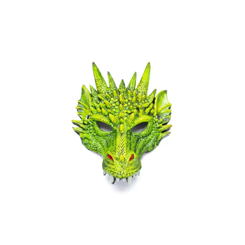 Great Pretenders Masque de dragon vert – vue 2 – Déguisements