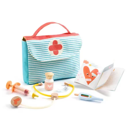 Djeco Poméa - Visit to the doctor – vue 1 – Doll Accessories