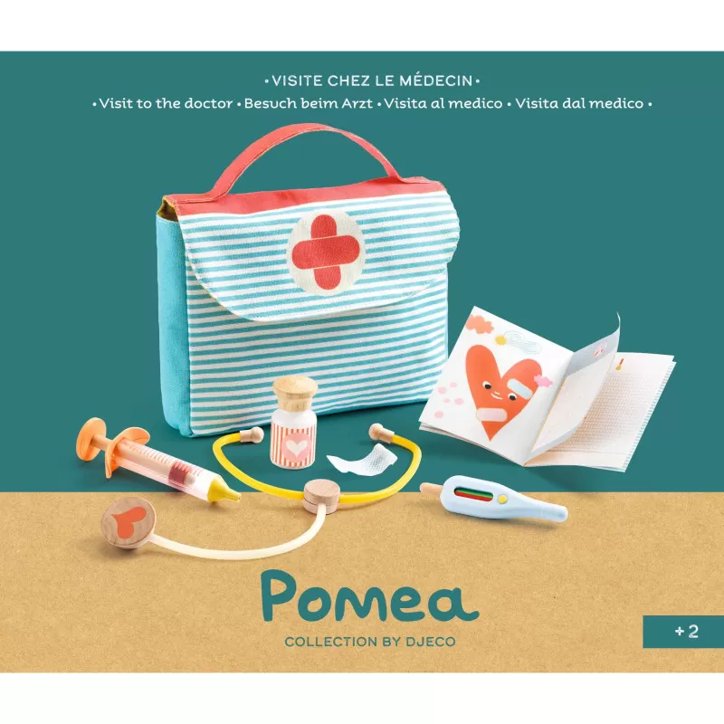Djeco Poméa - Visite chez le médecin – vue 3 – Accessoires pour poupées