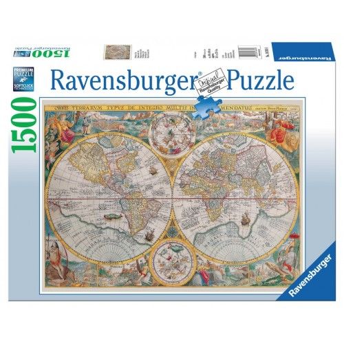World Map 1594 [1500] - RAV-163816 - Ravensburger - Puzzles - Le Nuage de Charlotte