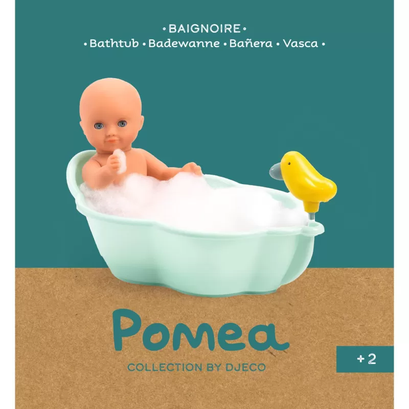 Djeco Poméa - Bathtub – vue 3 – Doll Accessories