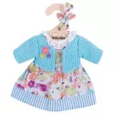 Bigjigs Turquoise Cardigan and Dress – vue 1 – Bigjigs Doll Clothes