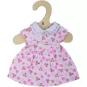 Bigjigs Pink dress with pink hearts – vue 1 – Bigjigs Doll Clothes