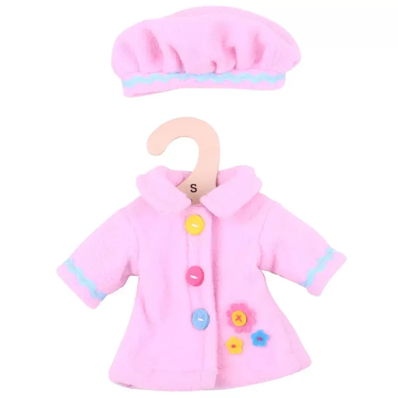 Bigjigs Chapeau et manteau roses – vue 1 – Vêtements Bigjigs