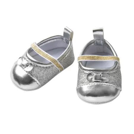 Heless Silver Glitter Ballerinas – vue 1 – Heless Doll Clothes