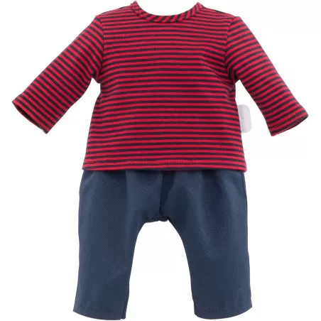 Corolle Marinière et Pantalon pour poupon 36 cm – vue 1 – Vêtements poupées Corolle