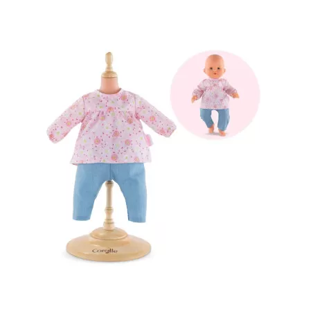 Corolle Blouse & Pantalon pour poupée bébé 36 cm – vue 1 – Vêtements poupées Corolle