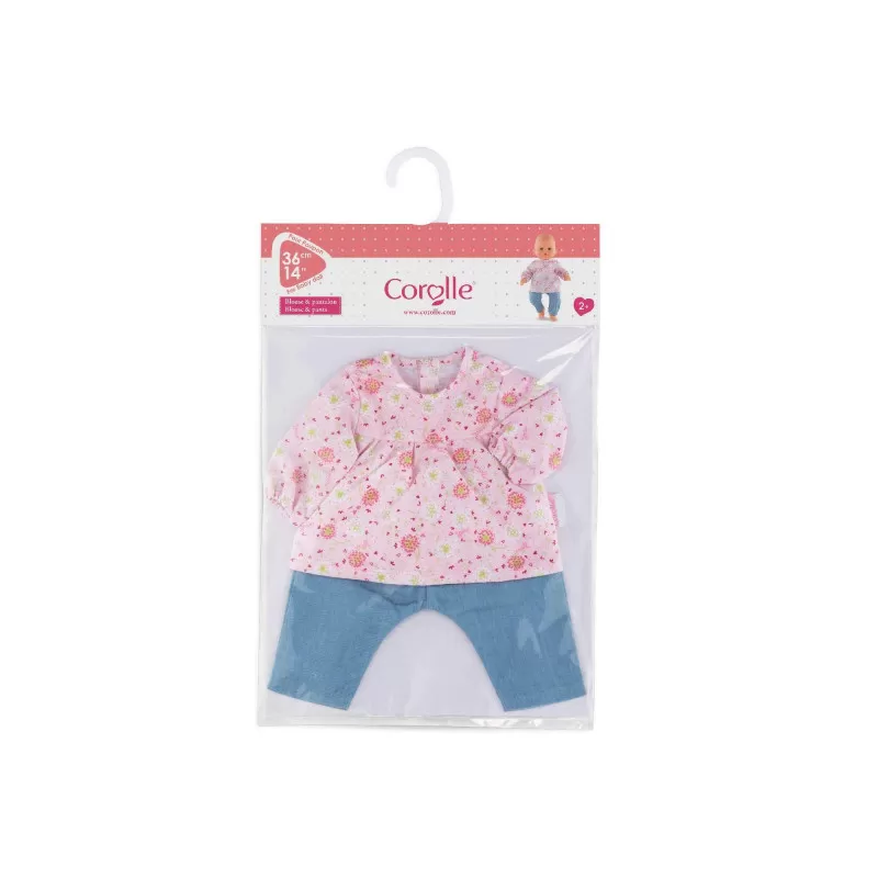 Corolle Blouse & Pantalon pour poupée bébé 36 cm – vue 2 – Vêtements poupées Corolle