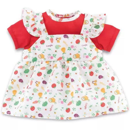 Corolle Vegetable Garden Party Dress for 36 cm Baby Doll – vue 1 – Corolle Doll Clothes