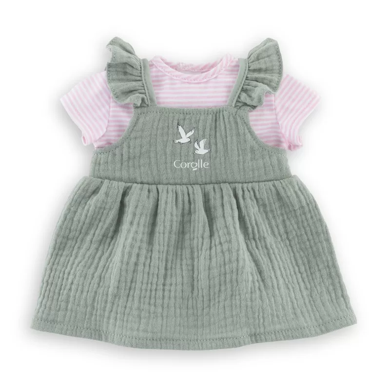 Corolle Ruffled dress and Bords de Loire T-Shirt for 36 cm Baby Doll – vue 2 – Corolle Doll Clothes