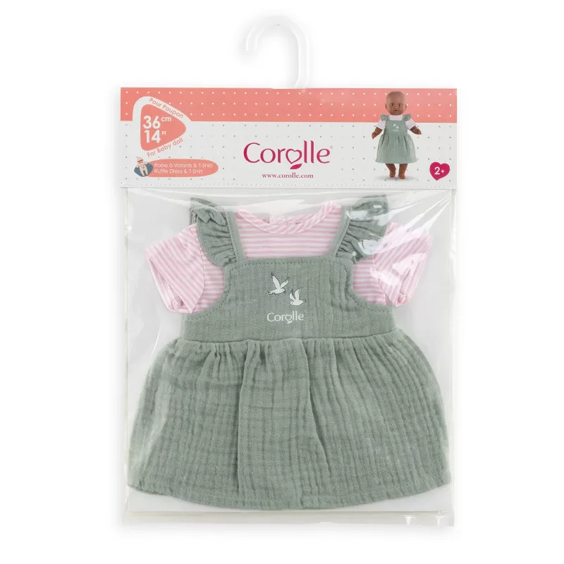 Corolle Robe à volants et T-Shirt Bords de Loire pour Poupon 36 cm – vue 5 – Vêtements poupées Corolle