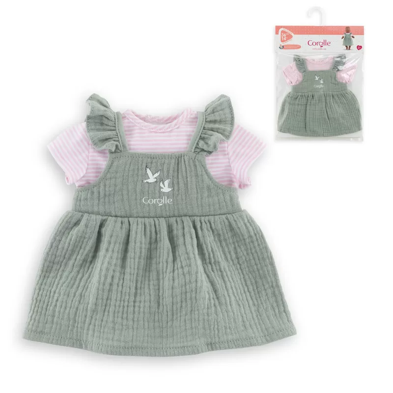 Corolle Robe à volants et T-Shirt Bords de Loire pour Poupon 36 cm – vue 6 – Vêtements poupées Corolle