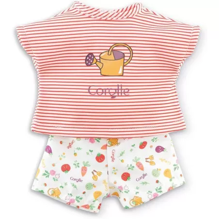Corolle Short & T-Shirt the Vegetable Garden Festival for "ma Corolle" Doll – vue 1 – Corolle Doll Clothes